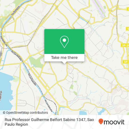 Mapa Rua Professor Guilherme Belfort Sabino 1347
