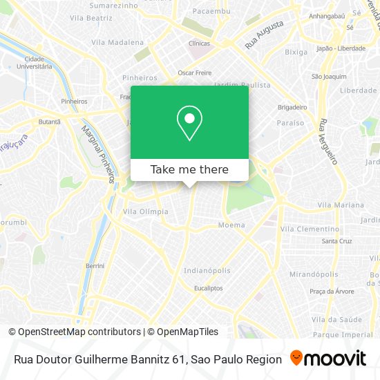 Mapa Rua Doutor Guilherme Bannitz  61