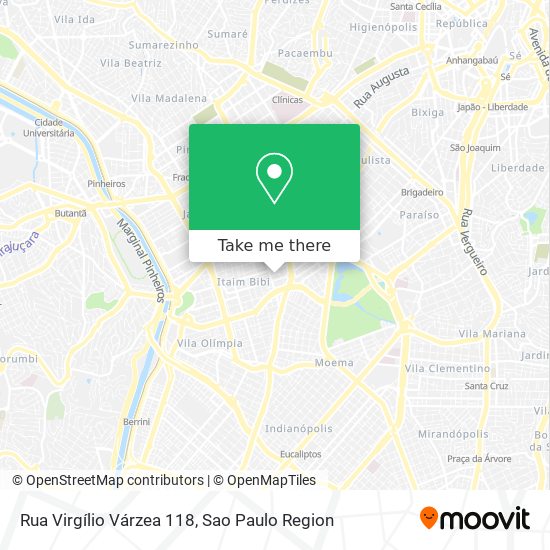 Mapa Rua Virgílio Várzea 118