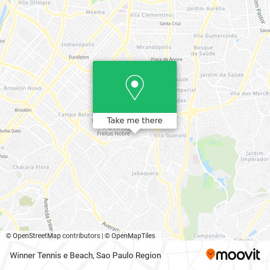 Mapa Winner Tennis e Beach