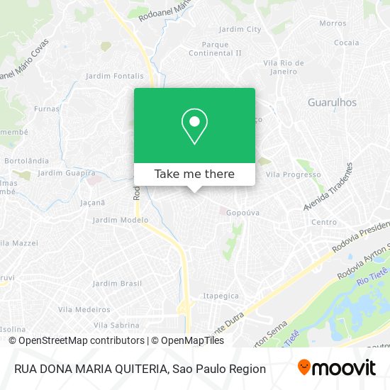 RUA DONA MARIA QUITERIA map