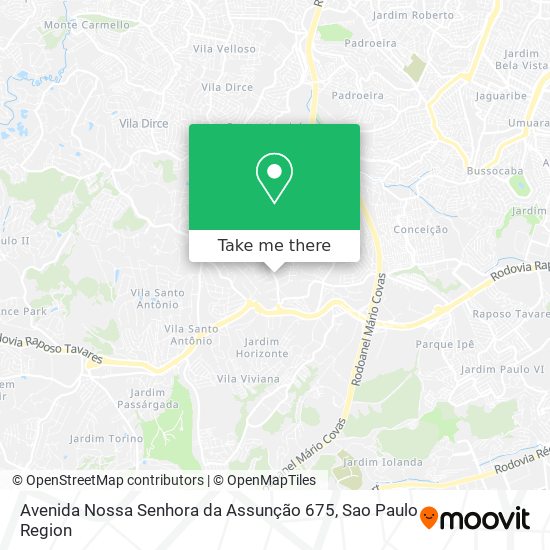 Mapa Avenida Nossa Senhora da Assunção 675