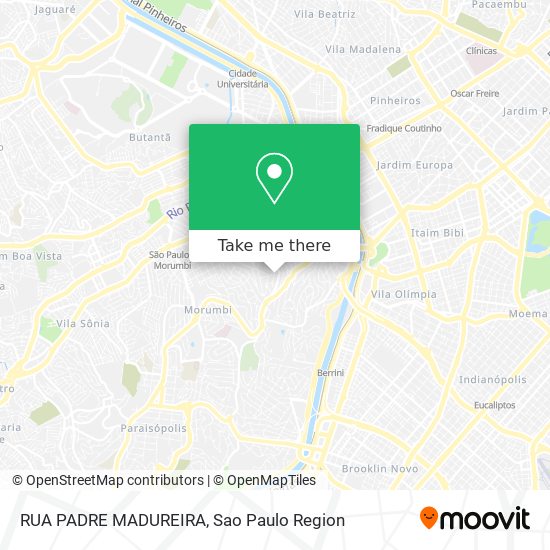 Mapa RUA PADRE MADUREIRA