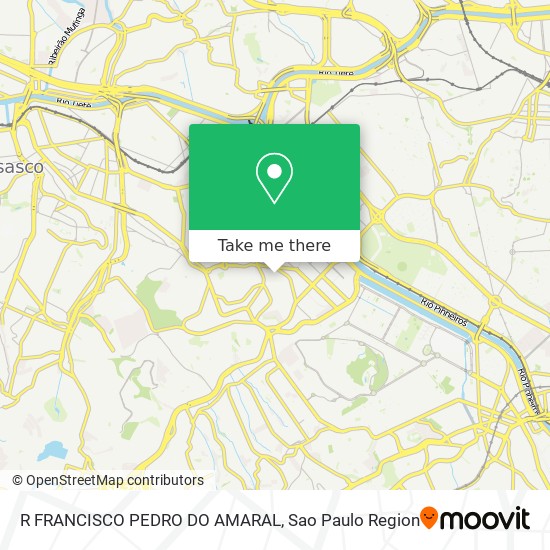 R FRANCISCO PEDRO DO AMARAL map