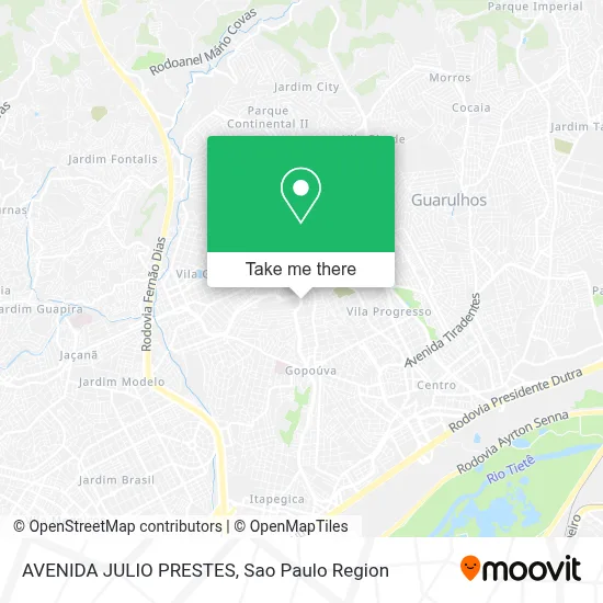 AVENIDA JULIO PRESTES map