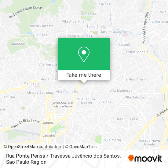 Rua Ponte Pensa / Travessa Juvêncio dos Santos map