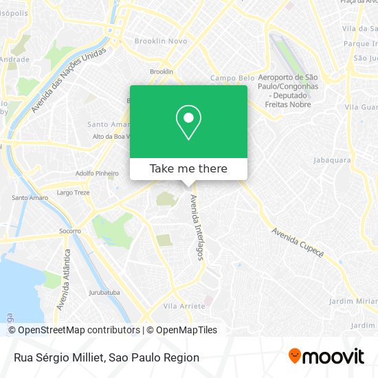 Rua Sérgio Milliet map