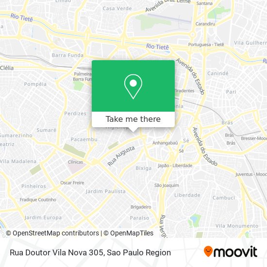 Rua Doutor Vila Nova 305 map