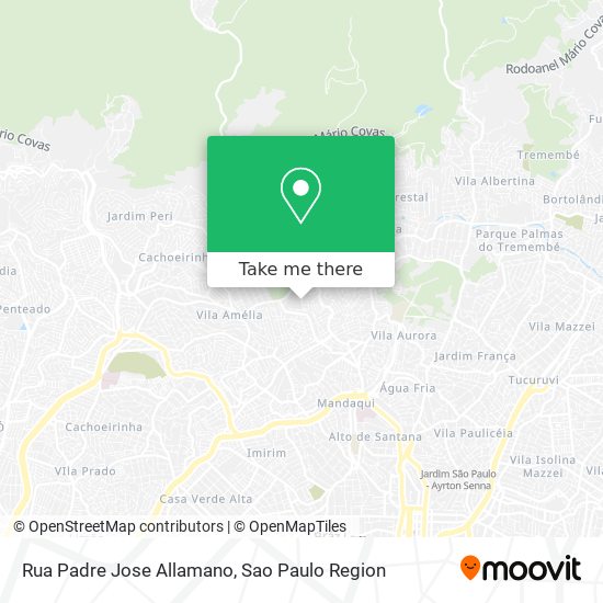Mapa Rua Padre Jose Allamano