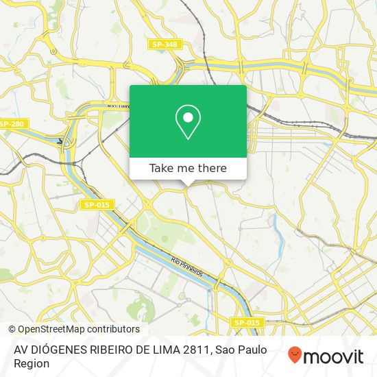 Mapa AV DIÓGENES RIBEIRO DE LIMA 2811