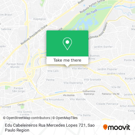 Mapa Edu Cabeleireiros Rua Mercedes Lopes 721