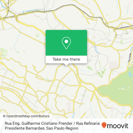Mapa Rua Eng. Guilherme Cristiano Frender / Rua Refinaria Presidente Bernardes