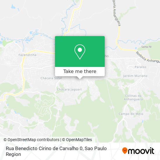 Rua Benedicto Cirino de Carvalho 0 map