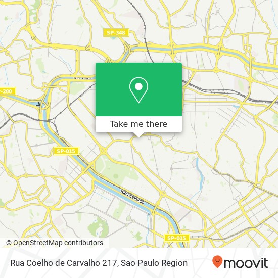 Mapa Rua Coelho de Carvalho 217