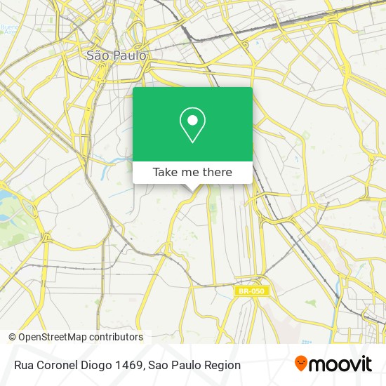 Mapa Rua Coronel Diogo  1469