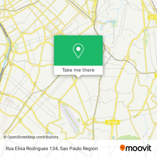 Mapa Rua Elisa Rodrigues 134