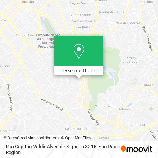 Mapa Rua Capitão Valdir Alves de Siqueira 3216