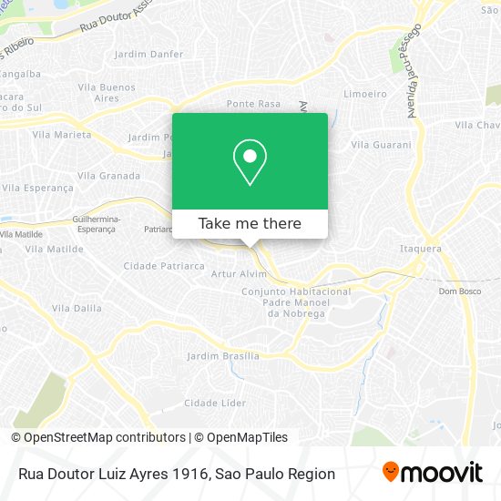 Mapa Rua Doutor Luiz Ayres 1916