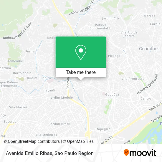 Avenida Emilio Ribas map