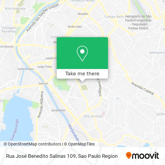 Rua José Benedito Salinas 109 map