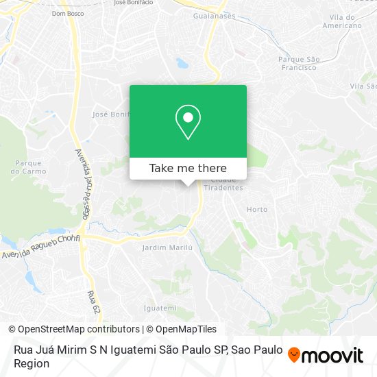 Rua Juá Mirim  S N   Iguatemi São Paulo SP map