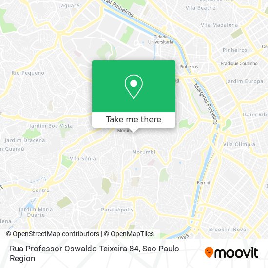 Rua Professor Oswaldo Teixeira 84 map