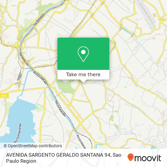 Mapa AVENIDA SARGENTO GERALDO SANTANA 94