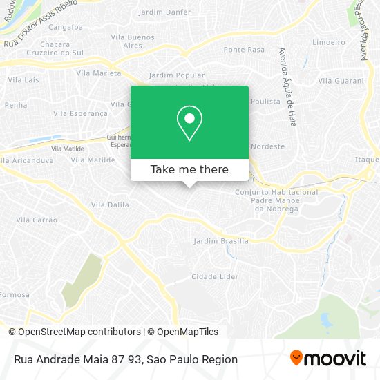 Mapa Rua Andrade Maia 87   93