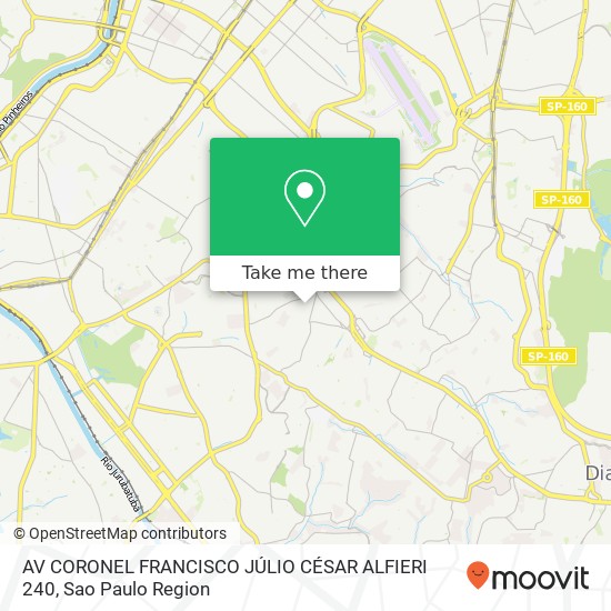 AV CORONEL FRANCISCO JÚLIO CÉSAR ALFIERI 240 map