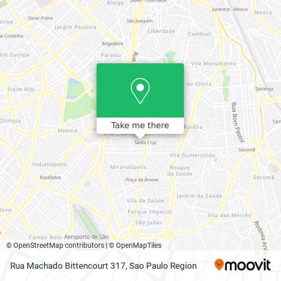 Rua Machado Bittencourt 317 map