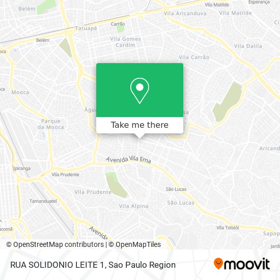 Mapa RUA SOLIDONIO LEITE 1