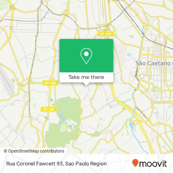 Rua Coronel Fawcett 93 map