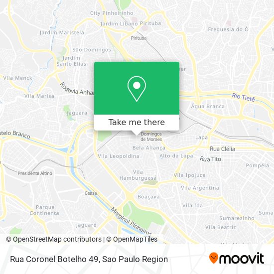 Rua Coronel Botelho 49 map