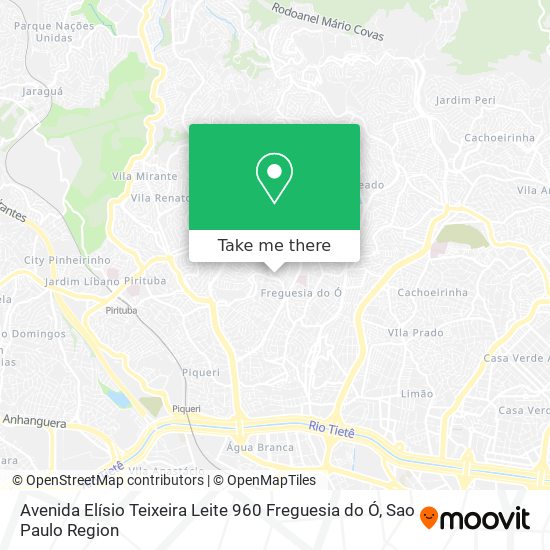 Avenida Elísio Teixeira Leite  960   Freguesia do Ó map