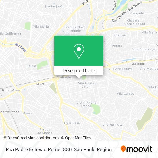 Rua Padre Estevao Pernet  880 map