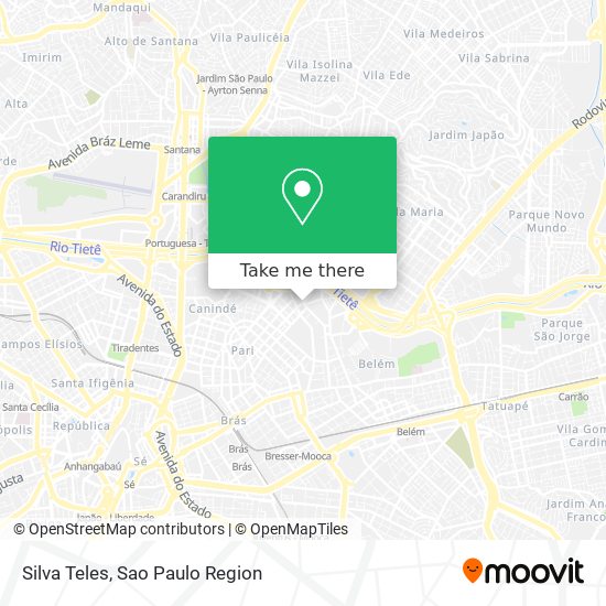 Silva Teles map