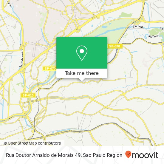 Mapa Rua Doutor Arnaldo de Morais 49