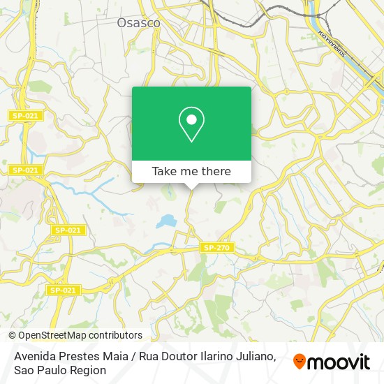 Avenida Prestes Maia / Rua Doutor Ilarino Juliano map