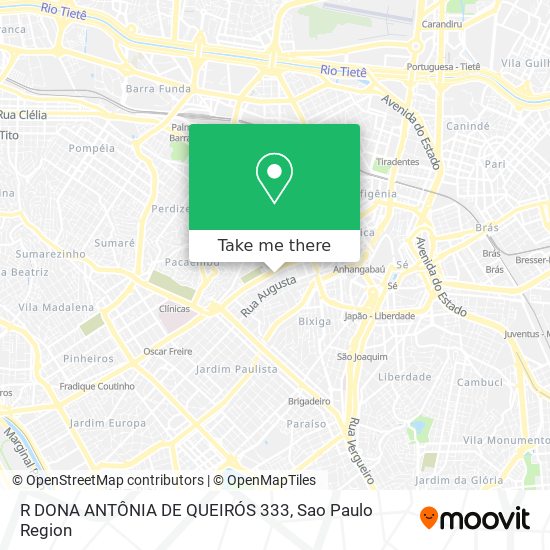 R DONA ANTÔNIA DE QUEIRÓS 333 map