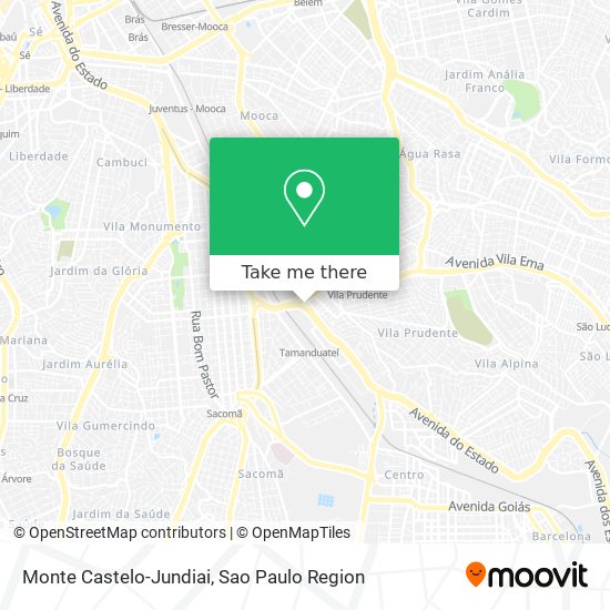 Mapa Monte Castelo-Jundiai