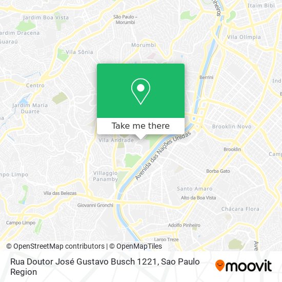 Rua Doutor José Gustavo Busch 1221 map