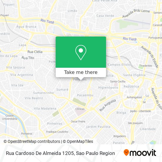 Rua Cardoso De Almeida 1205 map