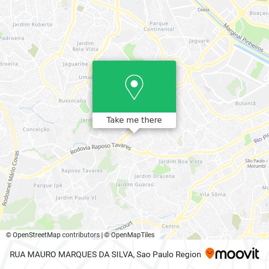 RUA MAURO MARQUES DA SILVA map