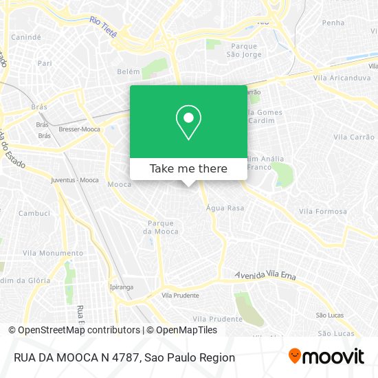 RUA DA MOOCA N  4787 map