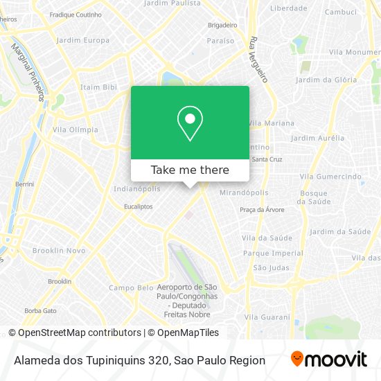 Alameda dos Tupiniquins 320 map