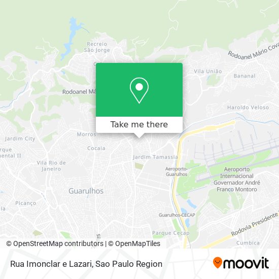 Rua Imonclar e Lazari map