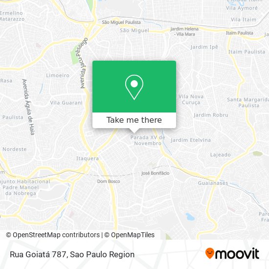 Rua Goiatá 787 map