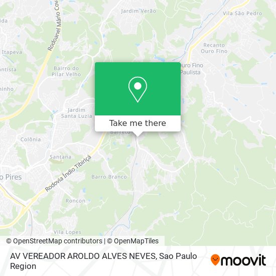 AV VEREADOR AROLDO ALVES NEVES map