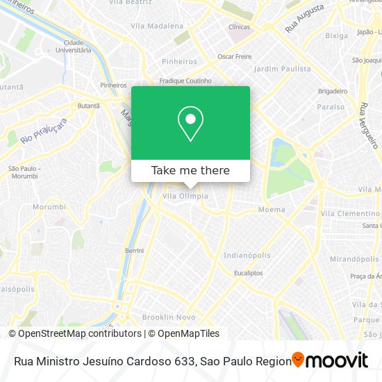 Mapa Rua Ministro Jesuíno Cardoso 633