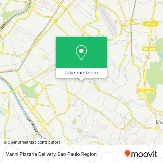 Mapa Vanni Pizzaria Delivery